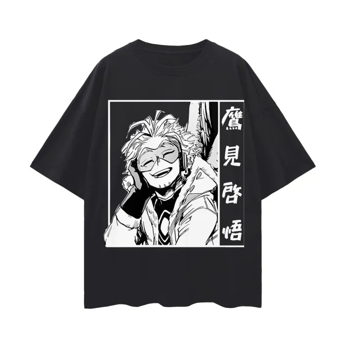 "SMILING SAVIOR" - My Hero Academia Anime - Hawks - Oversized T-Shirts | 4 Colors