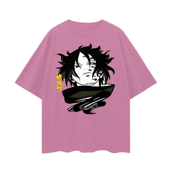 "SHARINGAN SLAYER" - Sasuke Uchiha -  Naruto Anime Oversized T-Shirt | 3 Colors