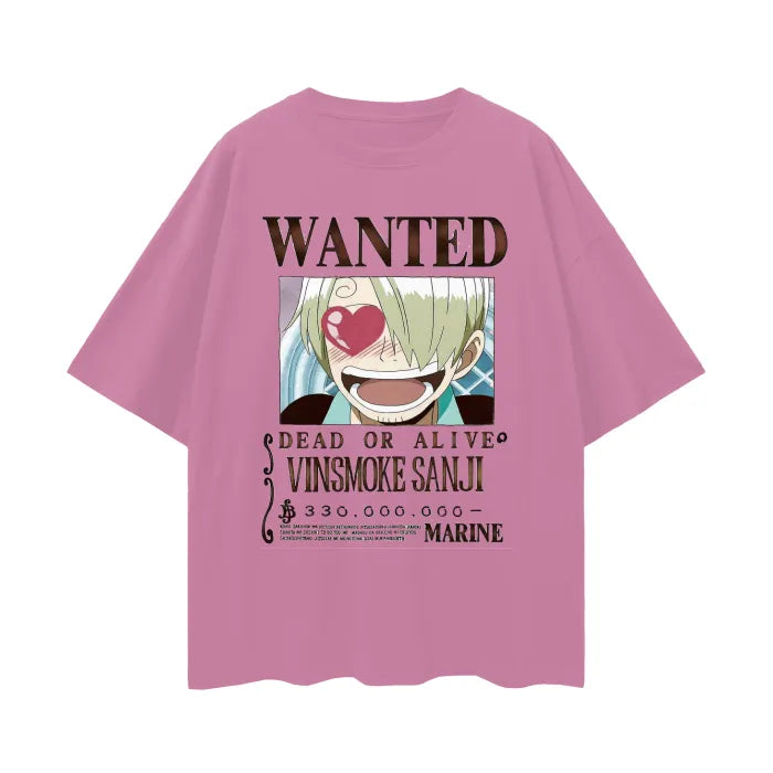 "BLACK LEG PRINCE" - Vinsmoke Sanji - One Piece Anime Oversized T-Shirts | 4 Colors