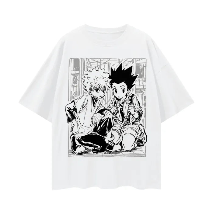 "KILL GON" - Hunter X Hunter Killua Zoldyck - Gon Freecss Anime Oversized T-shirt | 2 Colors