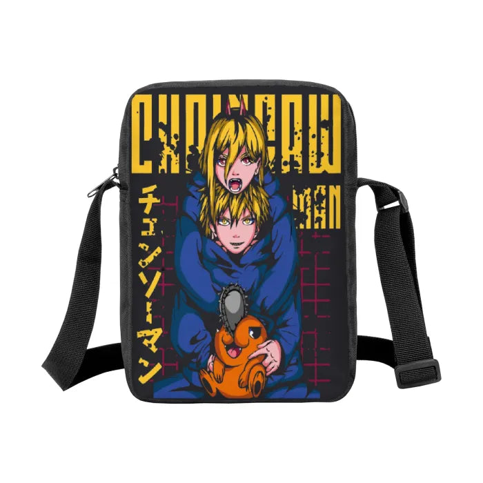 "POWER PLAY" - Denji-Power - Chainsaw Man Anime Crossbody Bag