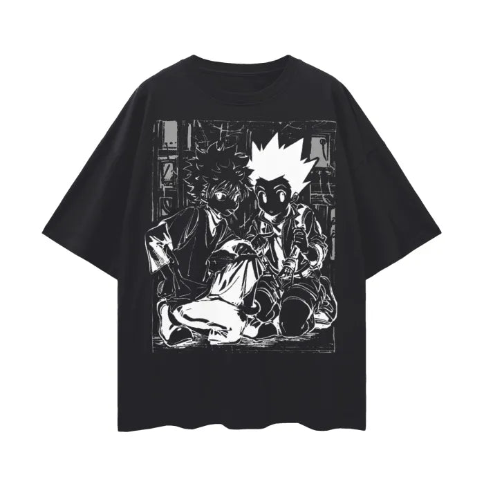 "KILL GON" - Hunter X Hunter Killua Zoldyck - Gon Freecss Anime Oversized T-shirt | 2 Colors