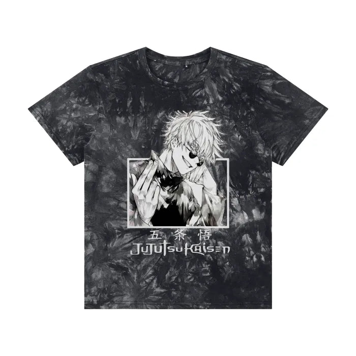 "DADDY SENSEI" - Jujutsu Kaisen Anime Satoru Gojo Oversized Tie Dye T-shirt | 5 Colors - Alpha Weebs