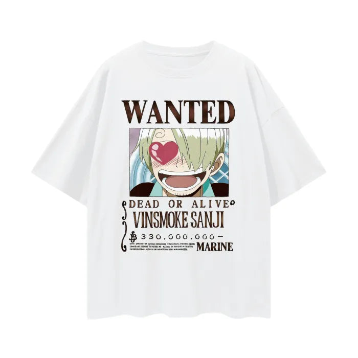 "BLACK LEG PRINCE" - Vinsmoke Sanji - One Piece Anime Oversized T-Shirts | 4 Colors