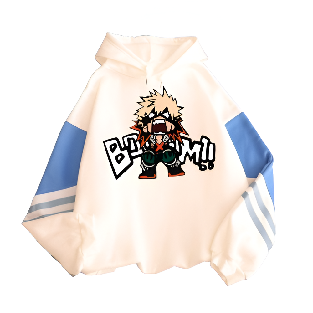 "BOOM" - Bakugo My Hero Academia Anime Oversized Hoodies | 4 Colors - Alpha Weebs