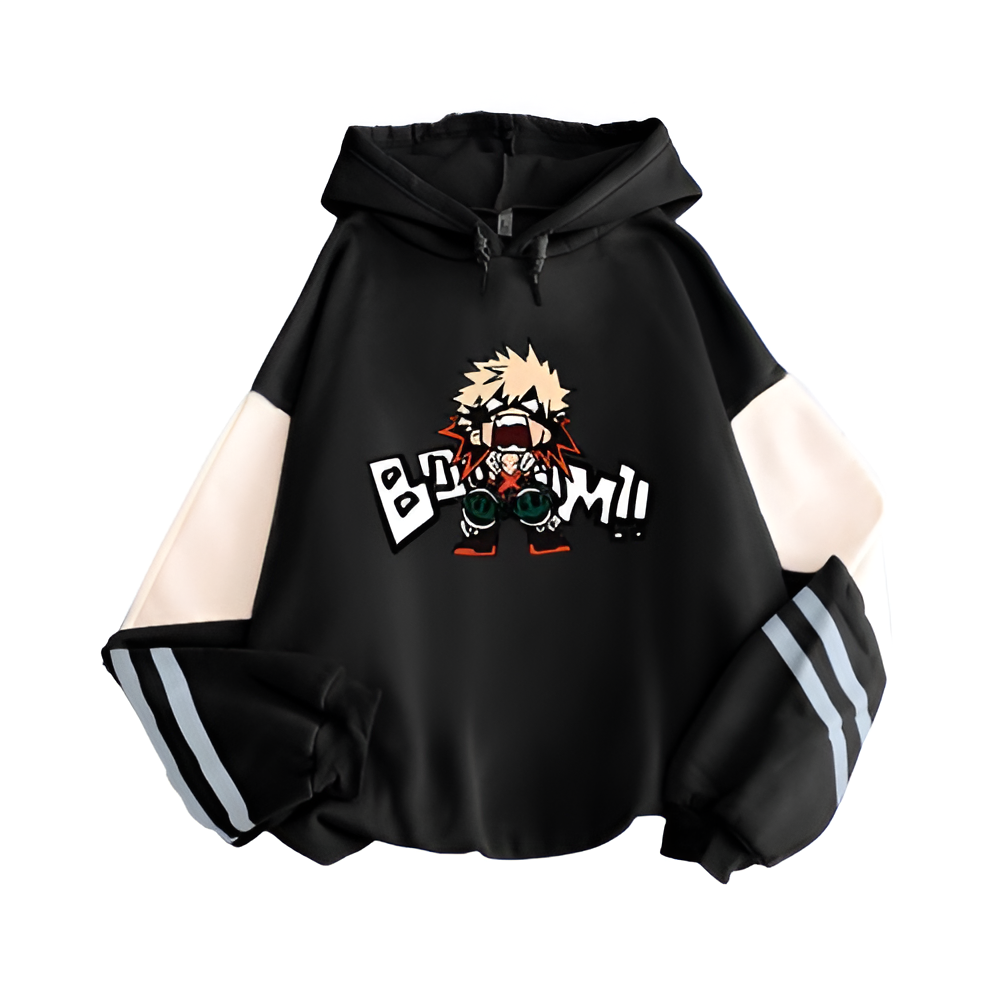 "BOOM" - Bakugo My Hero Academia Anime Oversized Hoodies | 4 Colors - Alpha Weebs