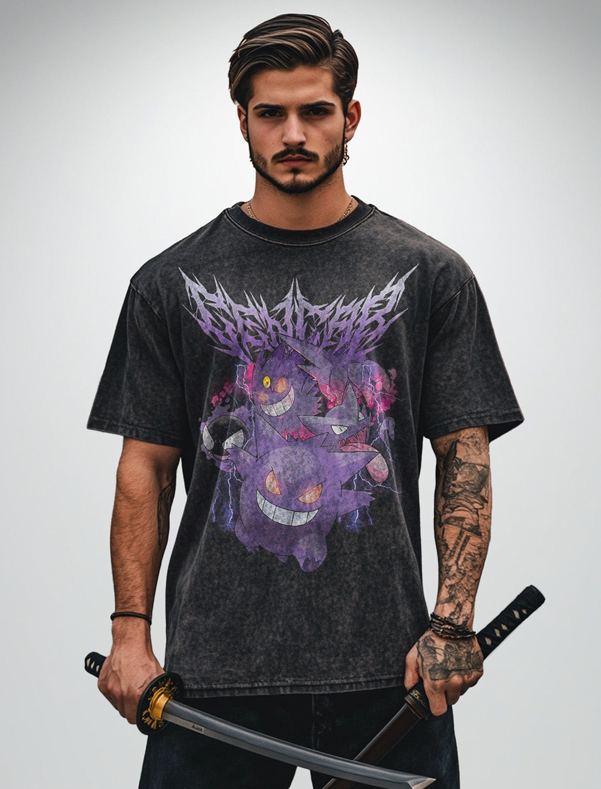 [TRZN] Ghost/Poison Type Vintage Tee