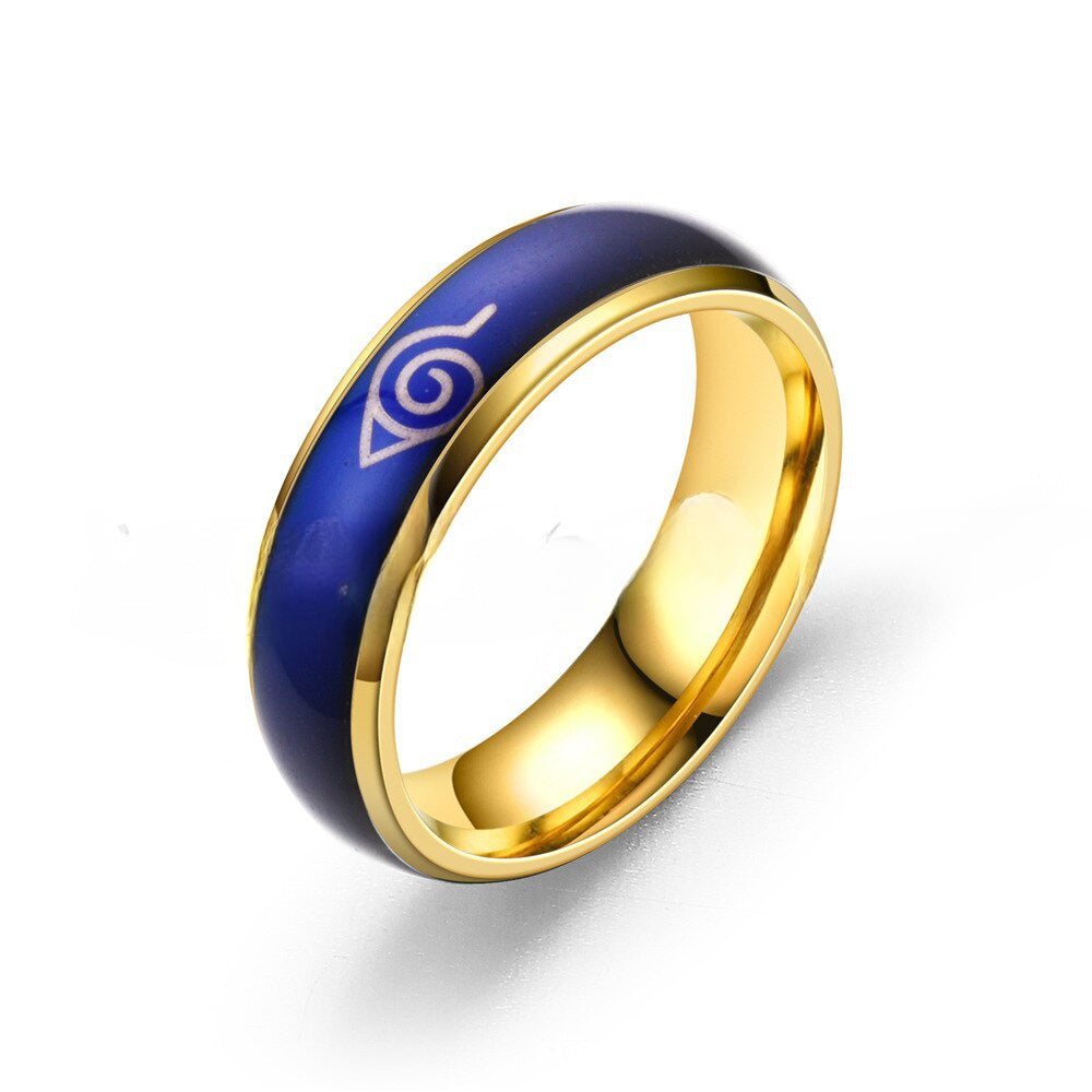 "KONOHA SPIRIT" - Naruto Anime Gredient Rings | 4 Options