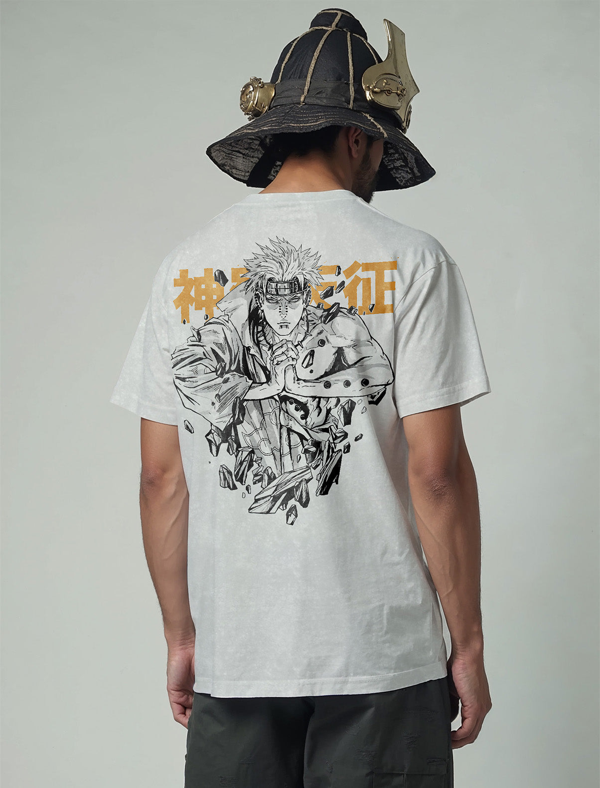 "PINNACLE OF POWER" - Satoru Gojo - JJK Anime Vintage Washed Oversized T-shirt