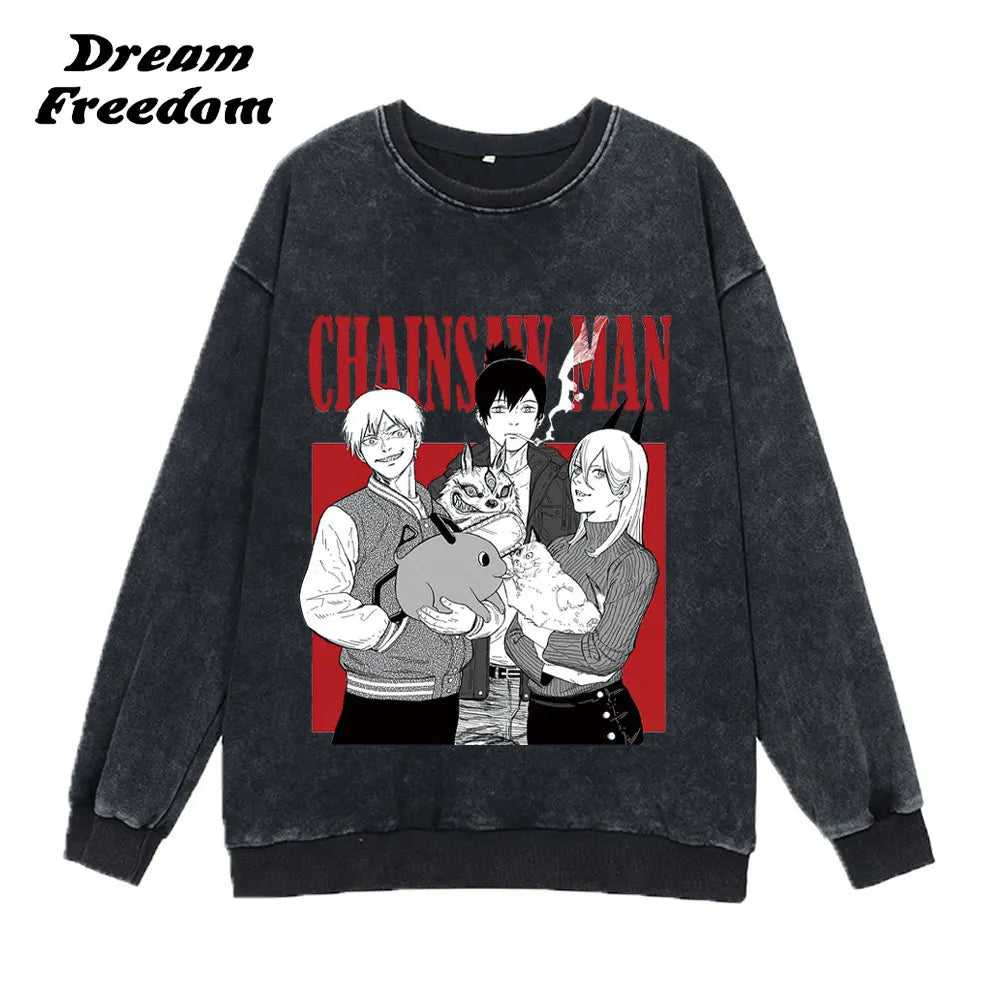 Chainsaw Man Washed Sweatshirt