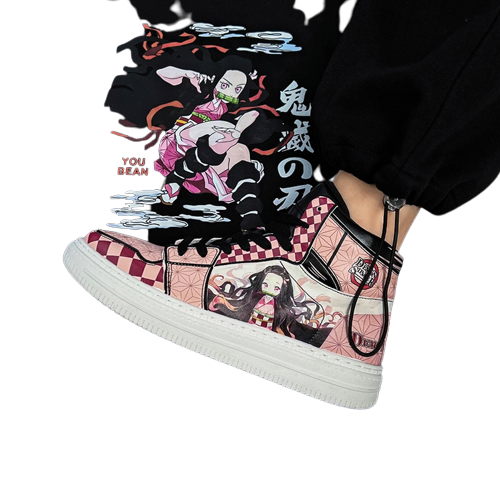 "AIR NEZUKO" - (High Top) - Demon Slayer Anime Sneakers