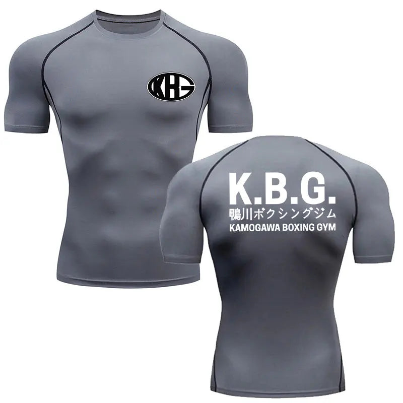 "K.B.G" - Genji - Hajime No Ippo Anime Gym Compression Fit T-Shirts | 4 Colors