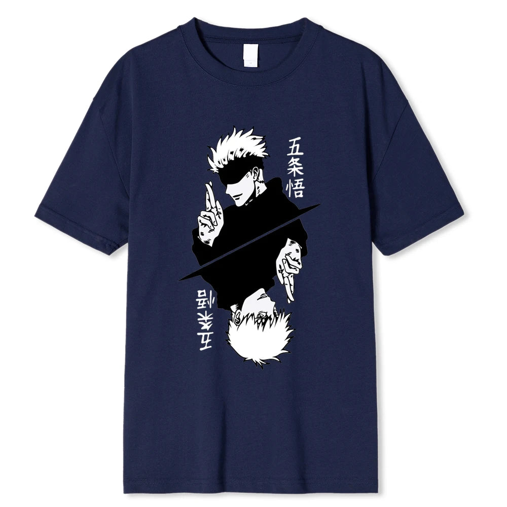 Anime - Streetwear - "HARD DRIP" - Jujutsu Kaisen Satoru Gojo Anime Oversized T-Shirts | 6 Colors - Alpha Weebs