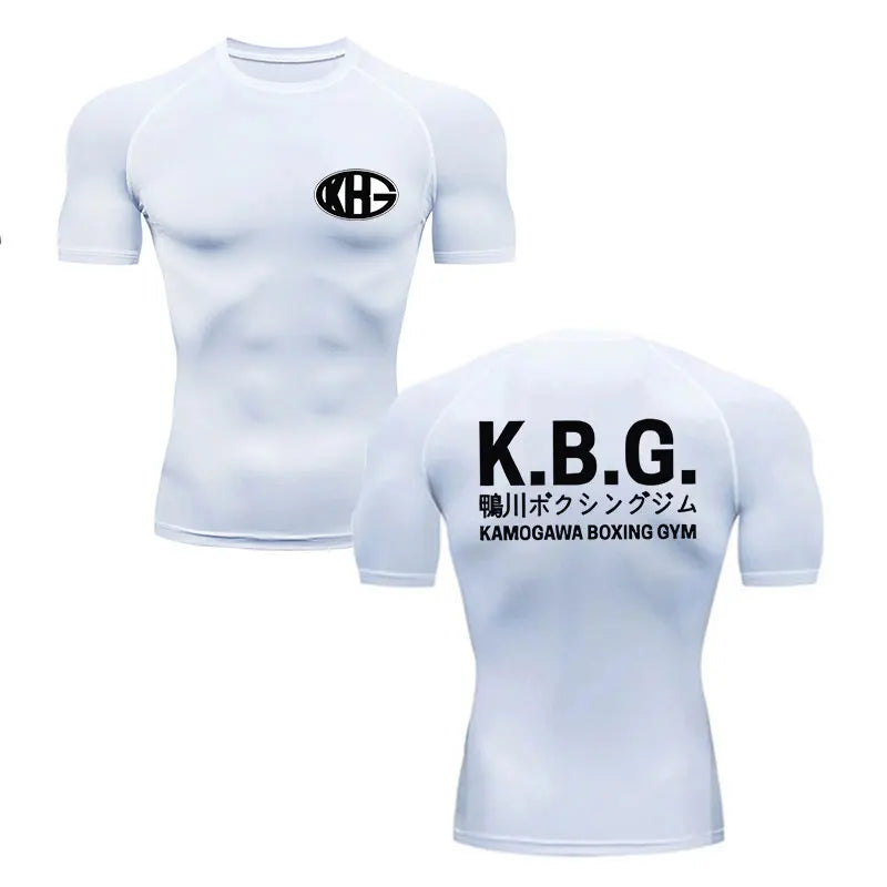 "K.B.G" - Genji - Hajime No Ippo Anime Gym Compression Fit T-Shirts | 4 Colors