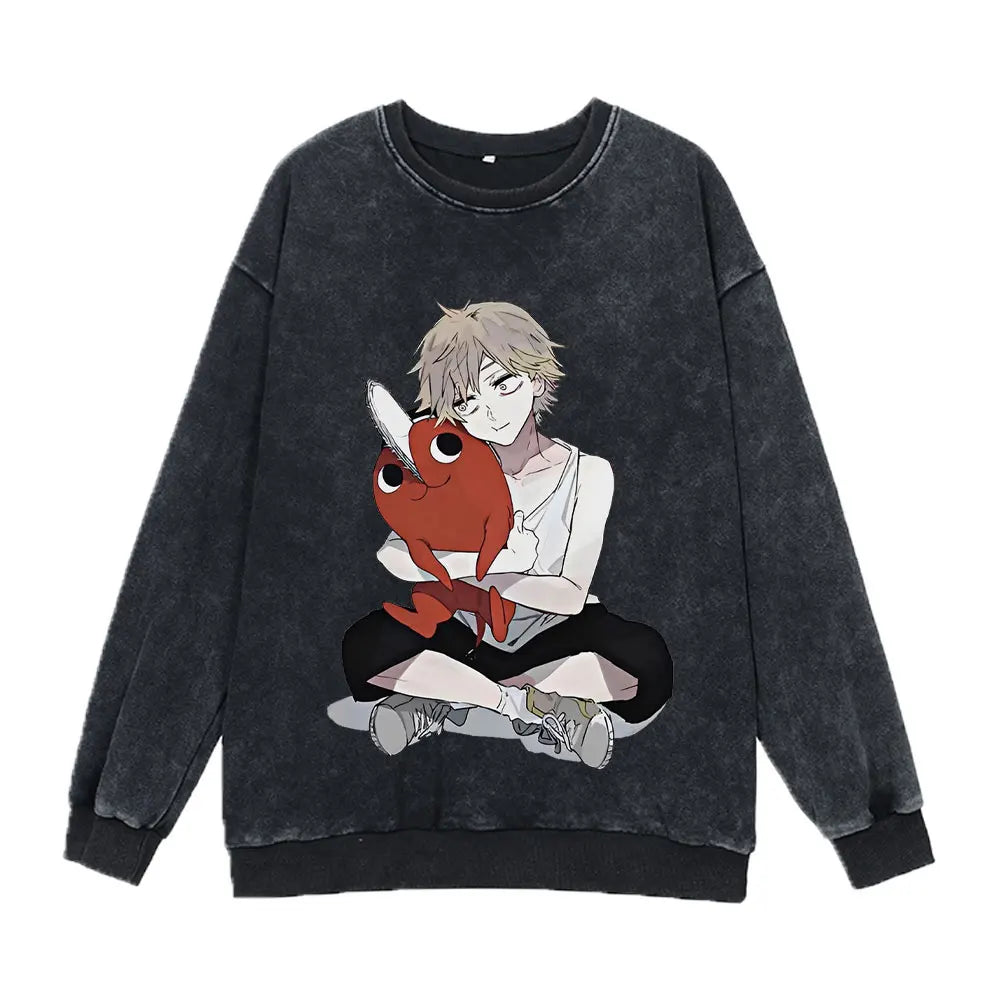 Chainsaw Man Washed Sweatshirt