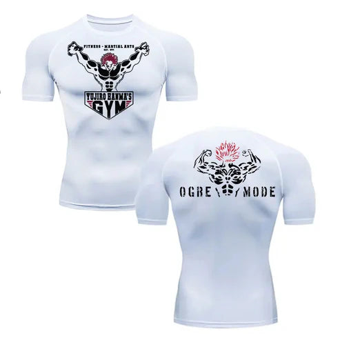 "IRON FISTS" - Yujiro - Baki Anime Gym Compression Fit T-Shirts | 4 Colors