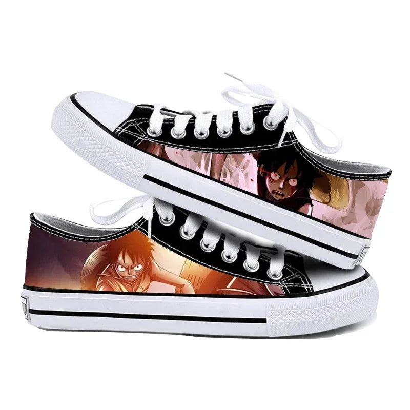 "AIR D.LUFFY 1" - (Low Top) - One Piece Anime Sneakers | 4 Options