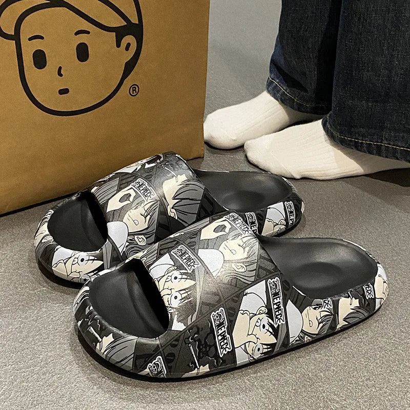 "VOYAGERS" - Monkey D. Luffy - One Piece Anime Flip Flop | 2 Option