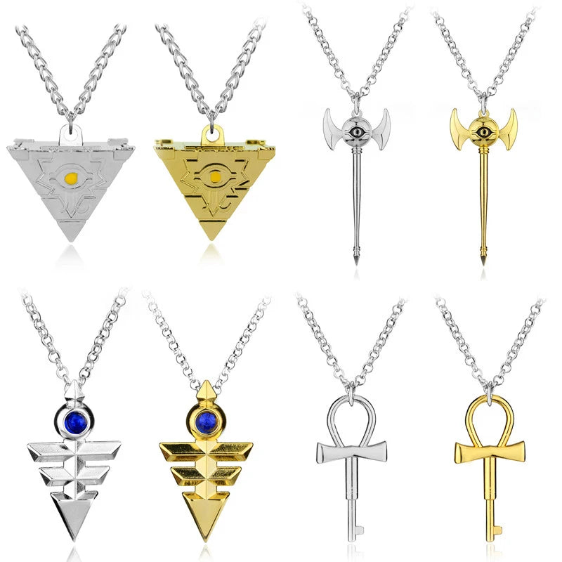 Collar 3D Yu-Gi-Oh Anime Yugioh Millenium colgante joyería juguete Yu Gi Oh Cosplay pirámide ojo egipcio de Horus collar-30