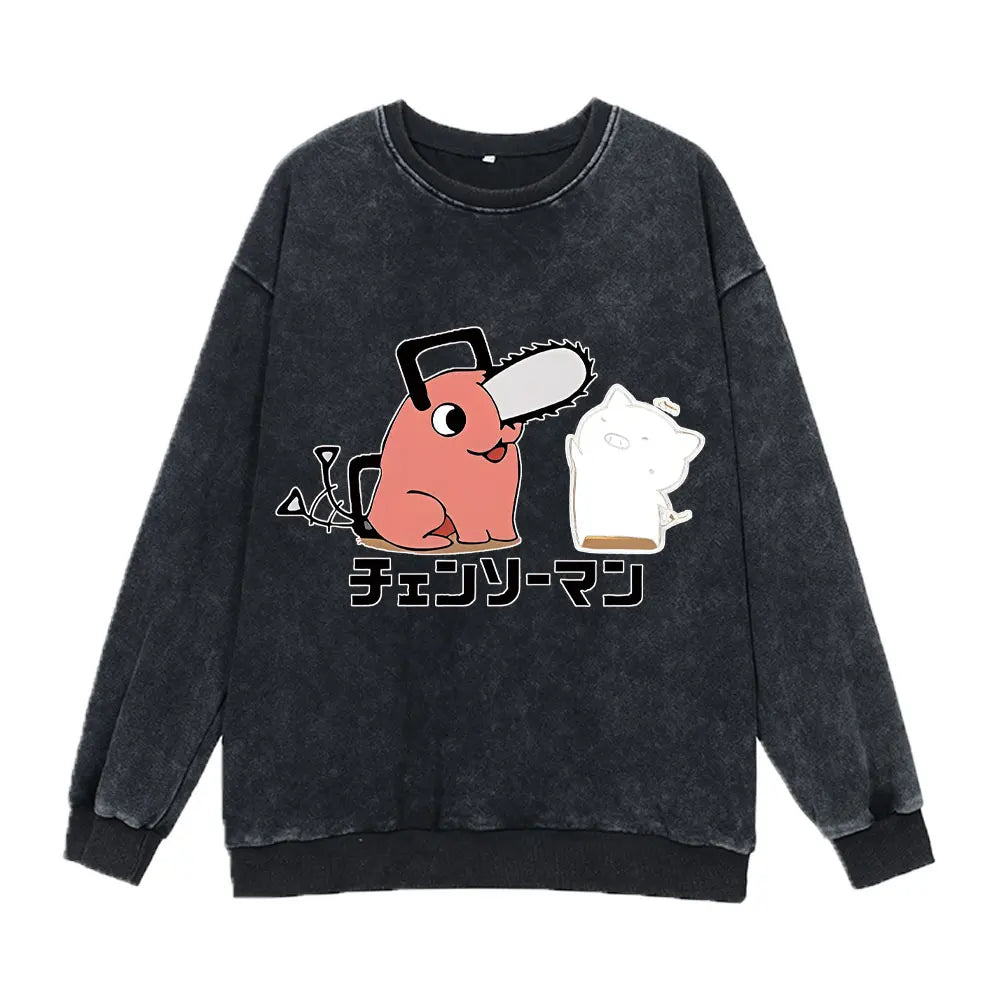 Chainsaw Man Washed Sweatshirt