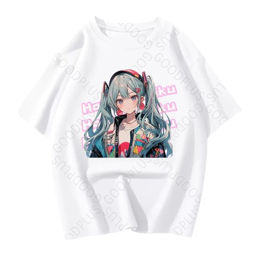 "TRIPPIN MIKU" - Hatsune Miku - A Trip and Fall Anime Oversized T-Shirts | 2 Colors