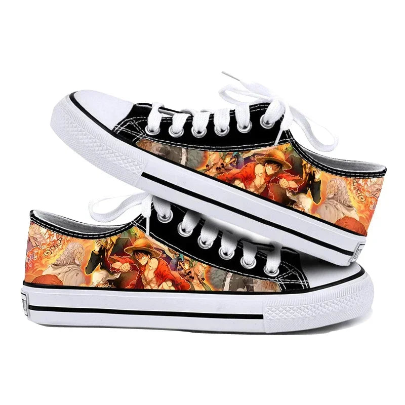 "AIR D.LUFFY 1" - (Low Top) - One Piece Anime Sneakers | 4 Options