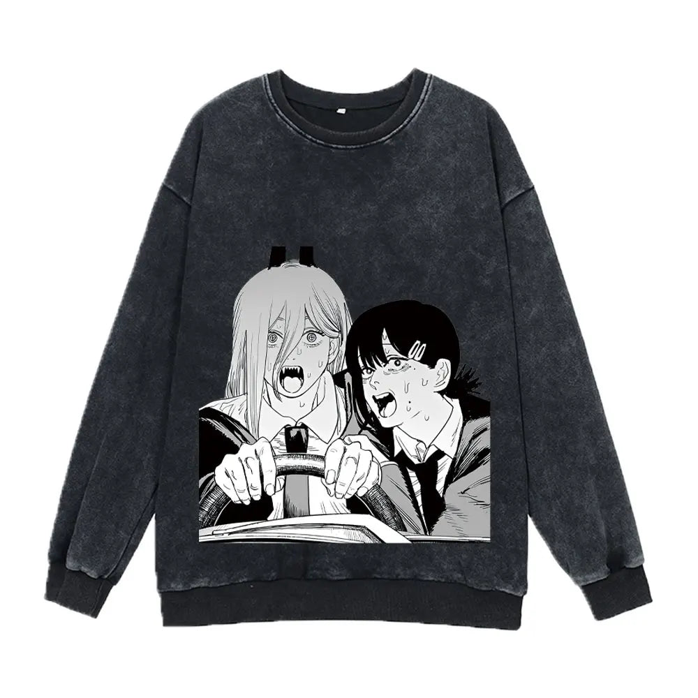 Chainsaw Man Washed Sweatshirt