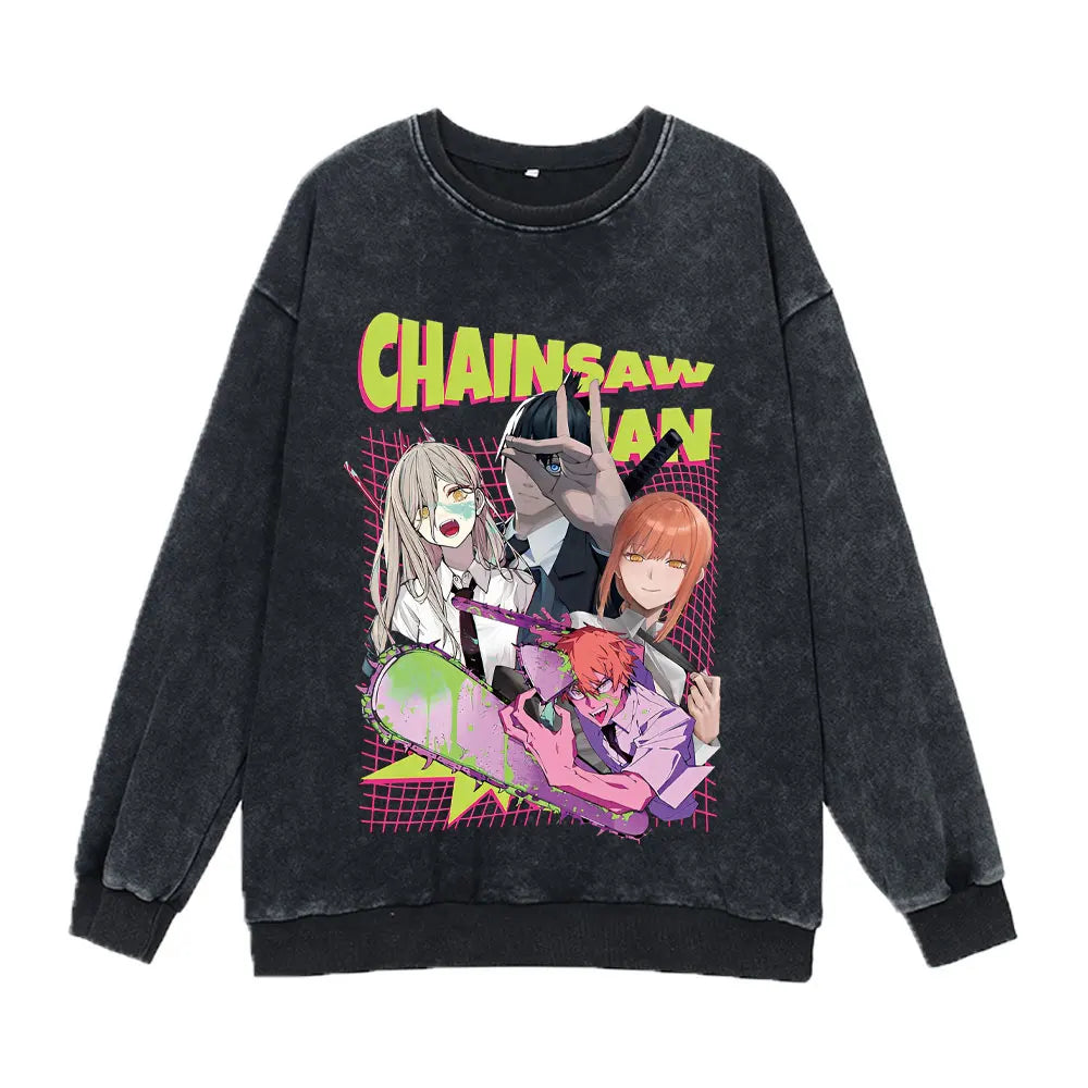 Chainsaw Man Washed Sweatshirt