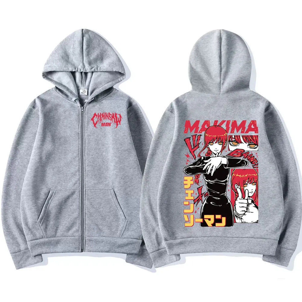 "MAKIMA MOMMY" - Chainsaw Man Anime Oversized Jackets | 6 Colors