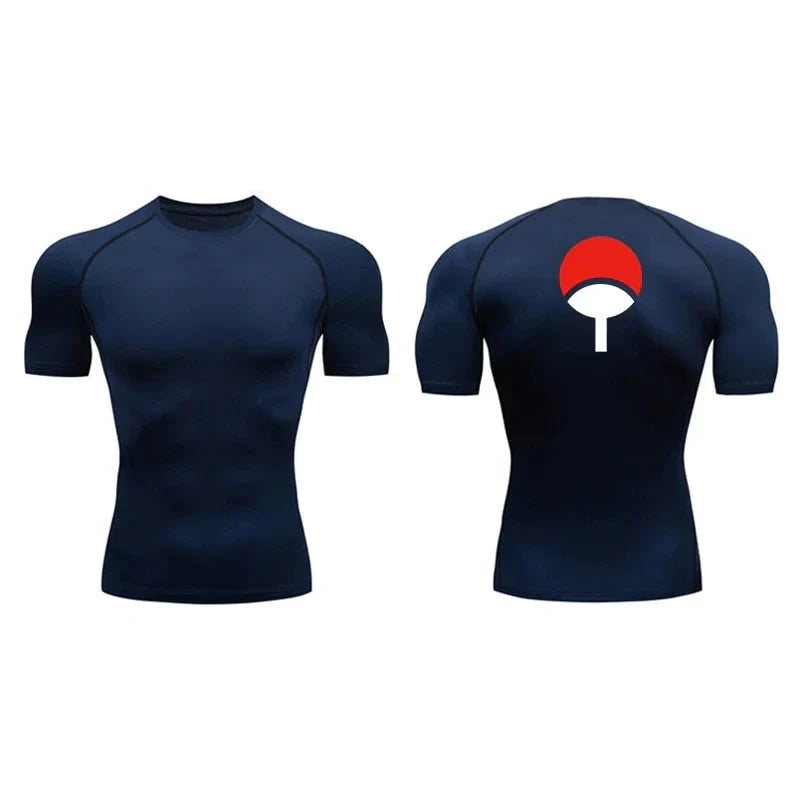 "WILL OF FIRE" - Naruto Anime Gym Compression Fit T-Shirts | V-1 | 4 Colors