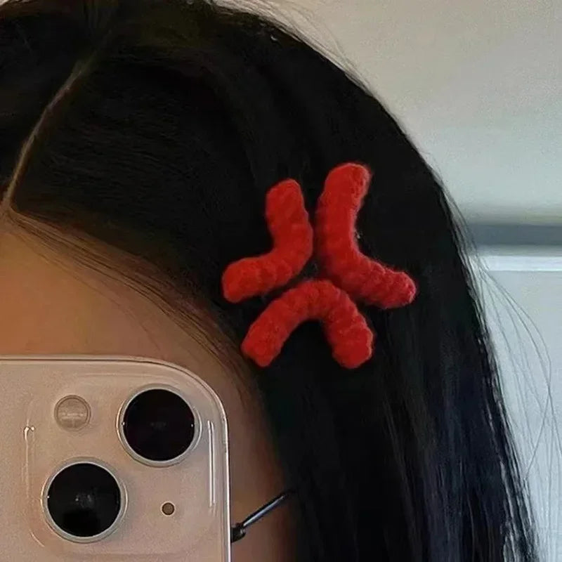 Annoyed Anime Hair Clips