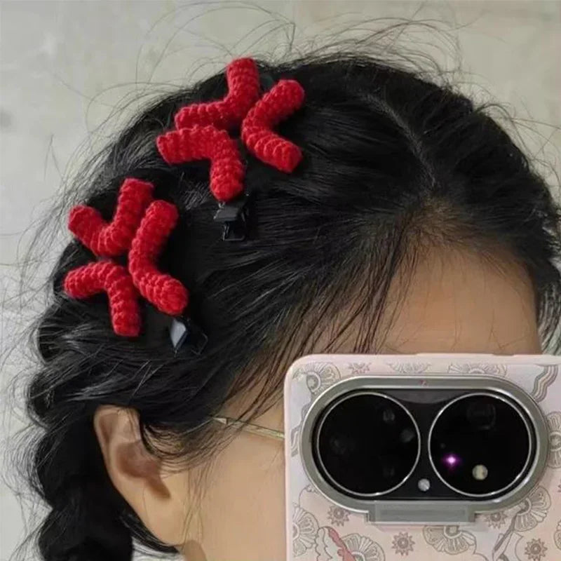 Expression Handmade Angry Emotion Hair Clips For Women Girls Creative Hair Clip Funny Side Clip Versatile Hair Accessories Gifts