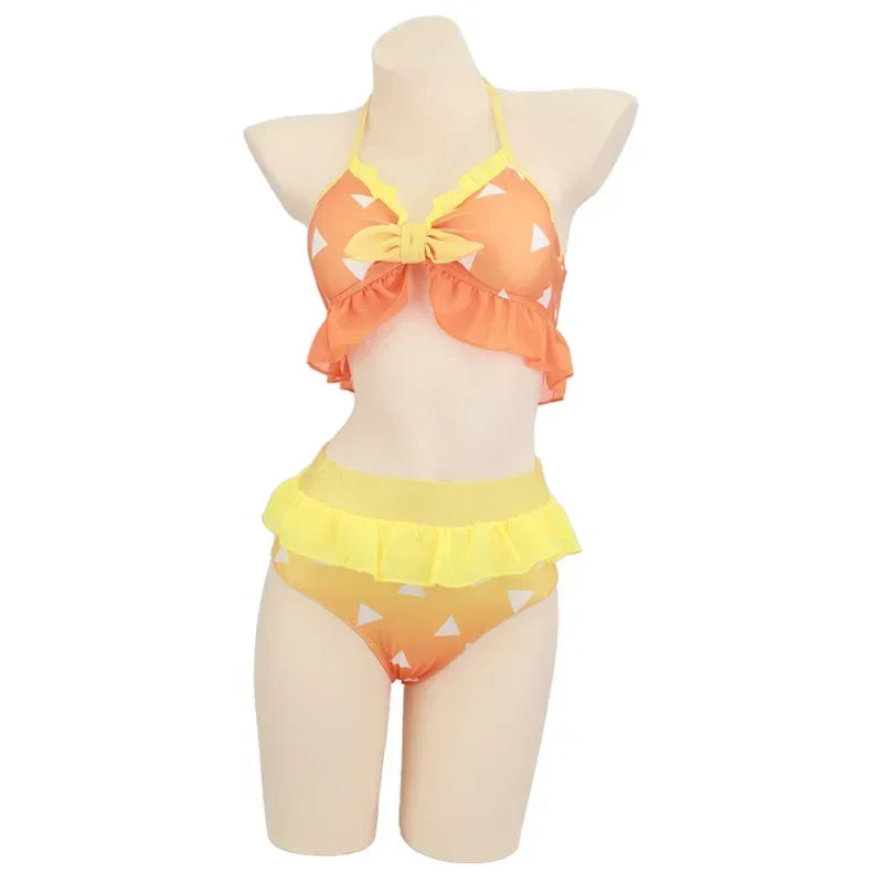 "THUNDERCLASH" - Demon Slayer Anime Bikini Set | 2 Option