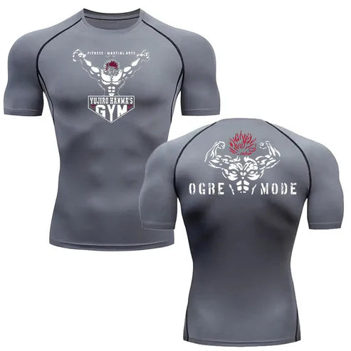 "IRON FISTS" - Yujiro - Baki Anime Gym Compression Fit T-Shirts | 4 Colors