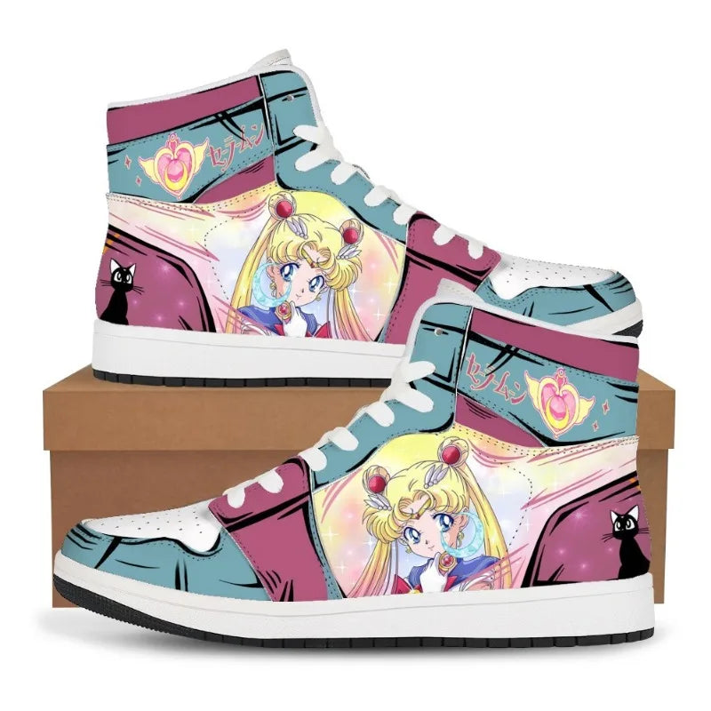 "AIR USAGI" - (High Top) Usagi Tsukino Sailor Moon Anime Sneakers