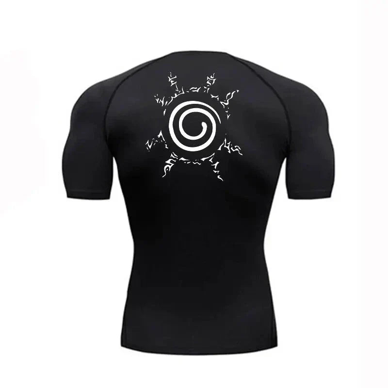 "SEALED MUSCLES" - Naruto Anime Gym Compression Fit T-Shirts | V-3 | 4 Colors