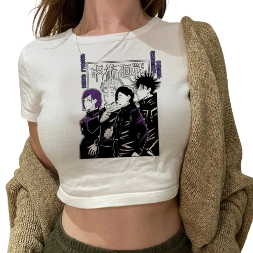 "BARELY ALIVE" - Jujutsu Kaisen Anime Crop Top