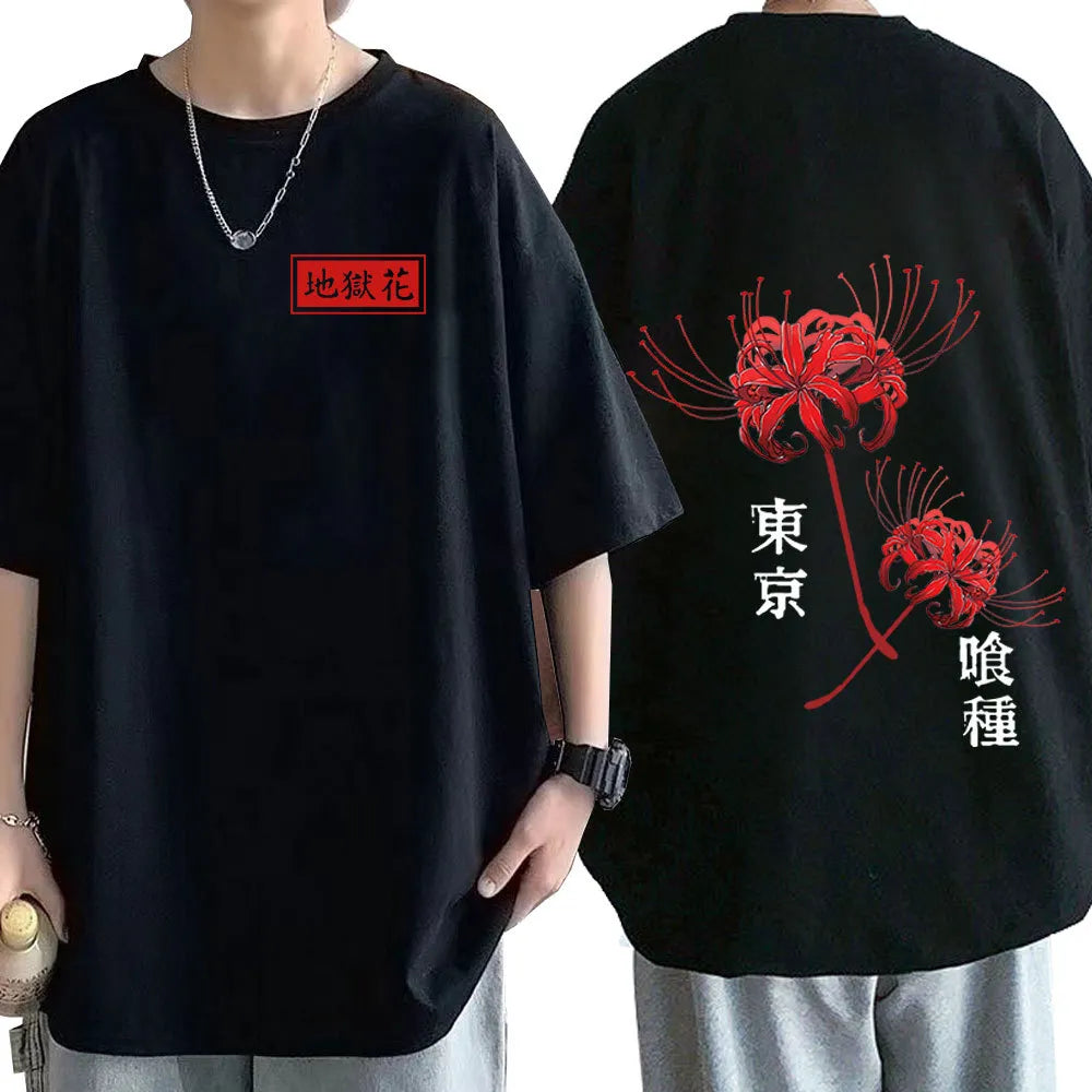 "SPIDER LILY" - Tokyo Ghoul Anime Oversized T-Shirts | 5 Colors