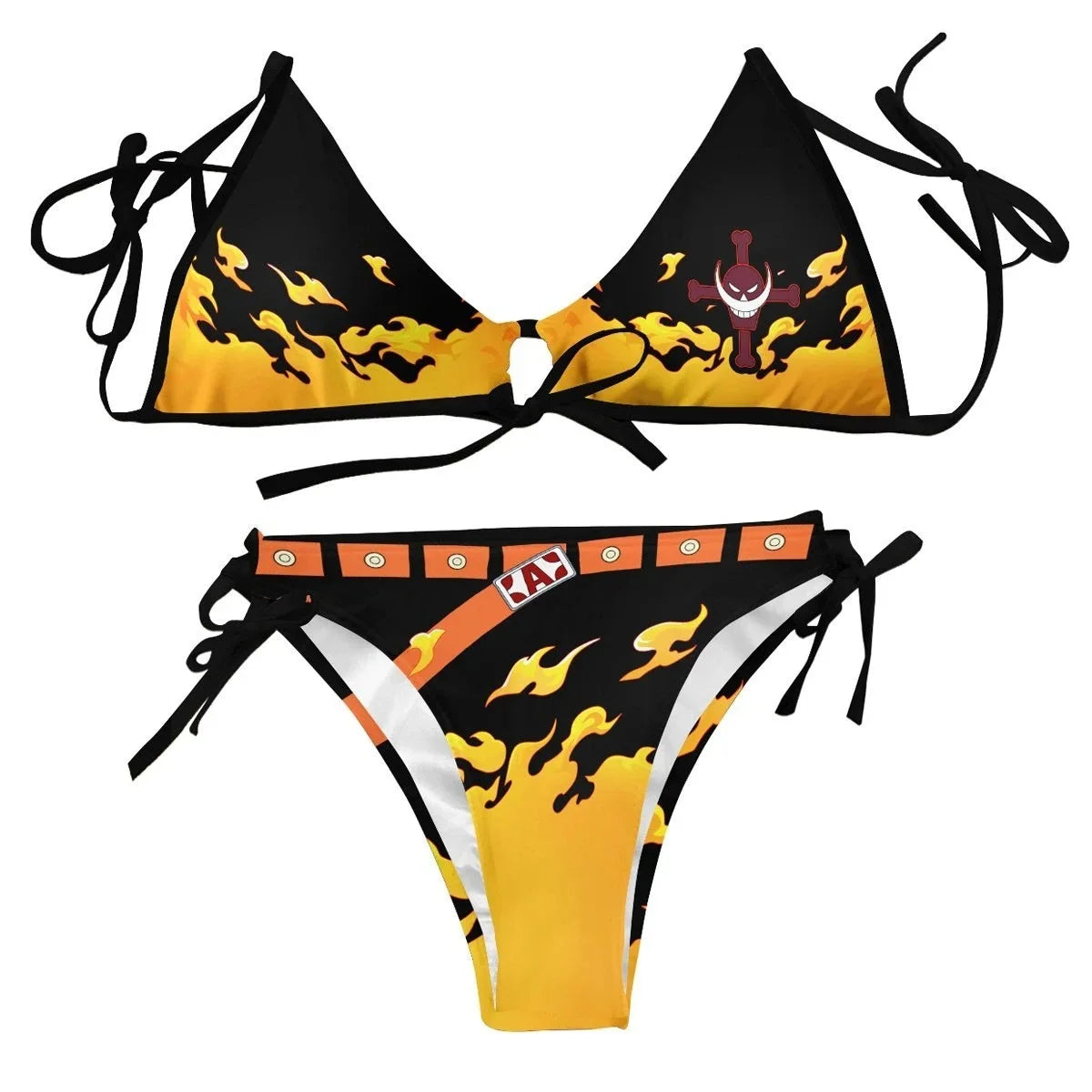 "PORTGAS D. ACE" - One Piece Anime Bikini Set