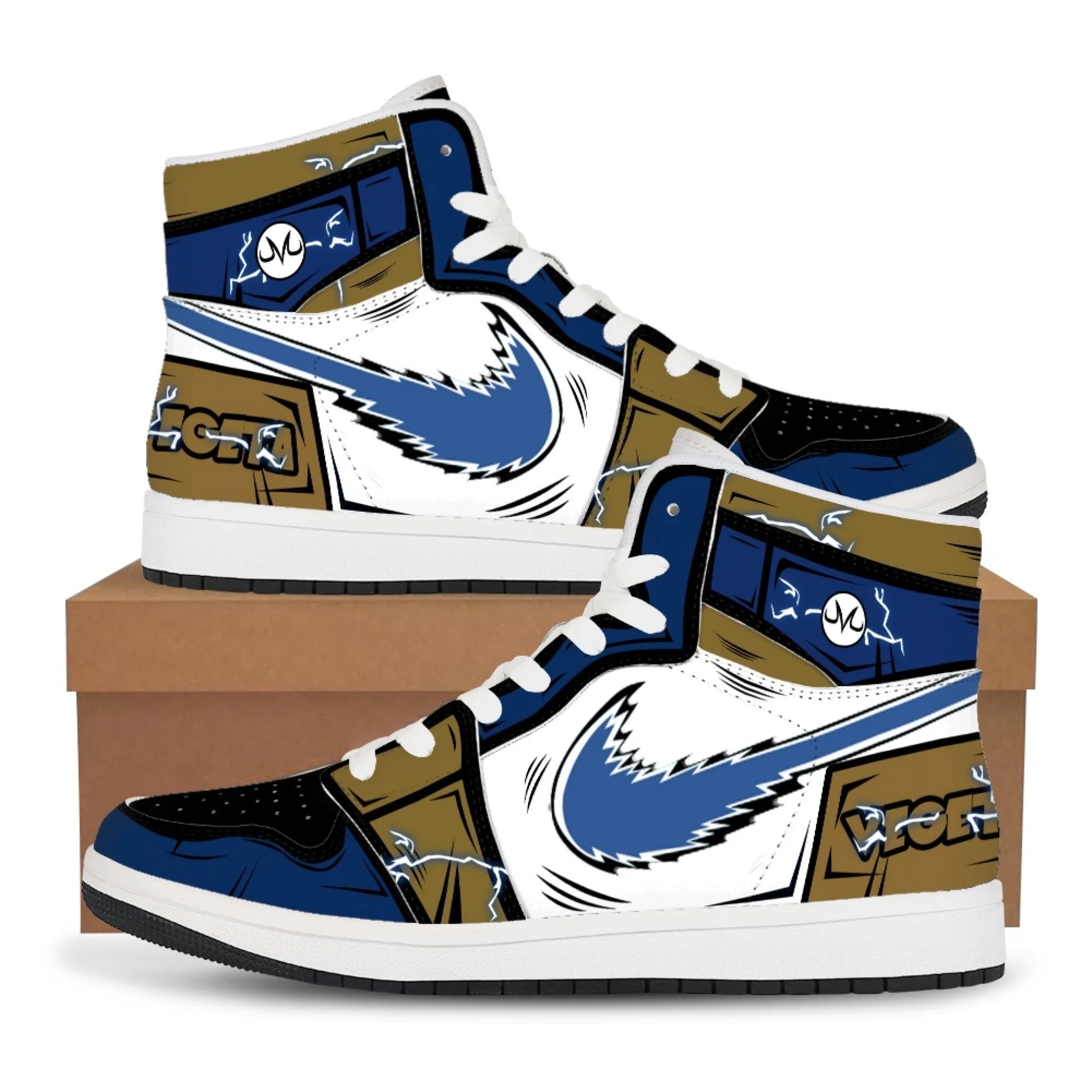 "AIR PRIDE 2" - (High Top) Vegeta Dragon Ball Anime Sneakers - DBZ