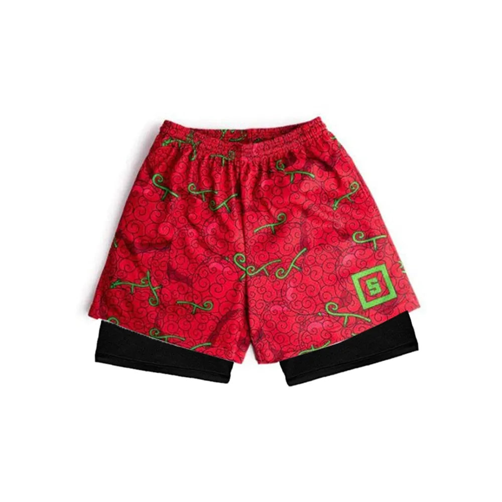 Devil Fruit - One Piece Anime Shorts Activity Fit