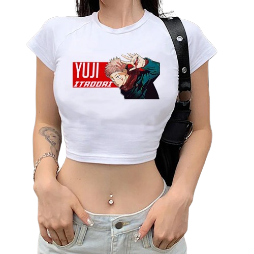 "HOPEFUL" - Jujutsu Kaisen Anime Itadori Crop-Tops | 3 Options