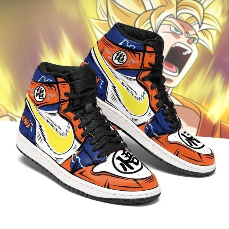 "AIR GOKU 1" - (High Top) Dragon Ball Anime Sneakers - DBZ