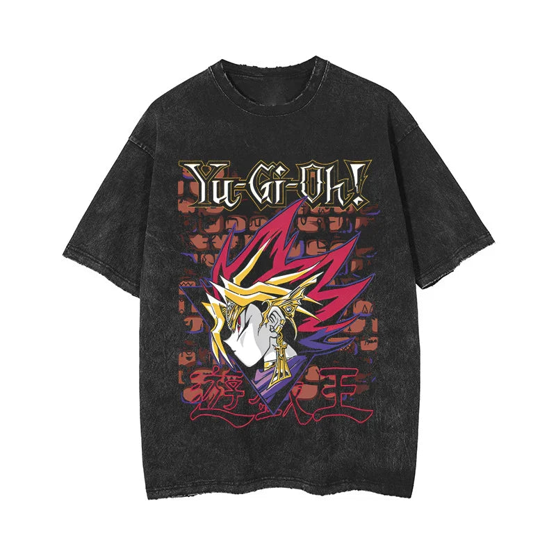 "MILLENNIUM" - Yugi Mutou - Yu Gi Oh Anime Oversized Vintage Washed T-shirt