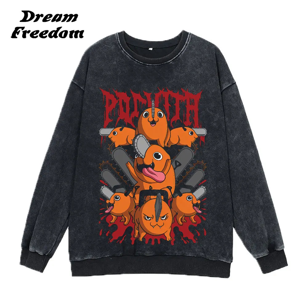 Chainsaw Man Washed Sweatshirt