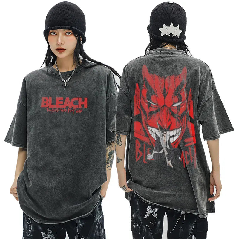 "UNNAMED BANKAI" - Bleach Zaraki Kenpachi Anime Vintage Oversized T-shirt