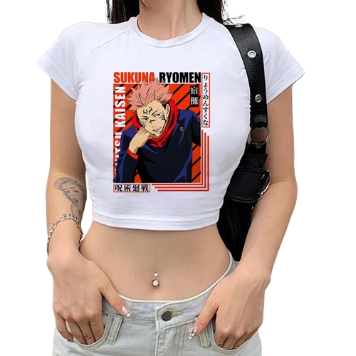 "HARMONIC STRIFE" - Jujutsu Kaisen Anime Sukuna Crop-Tops | 5 Options