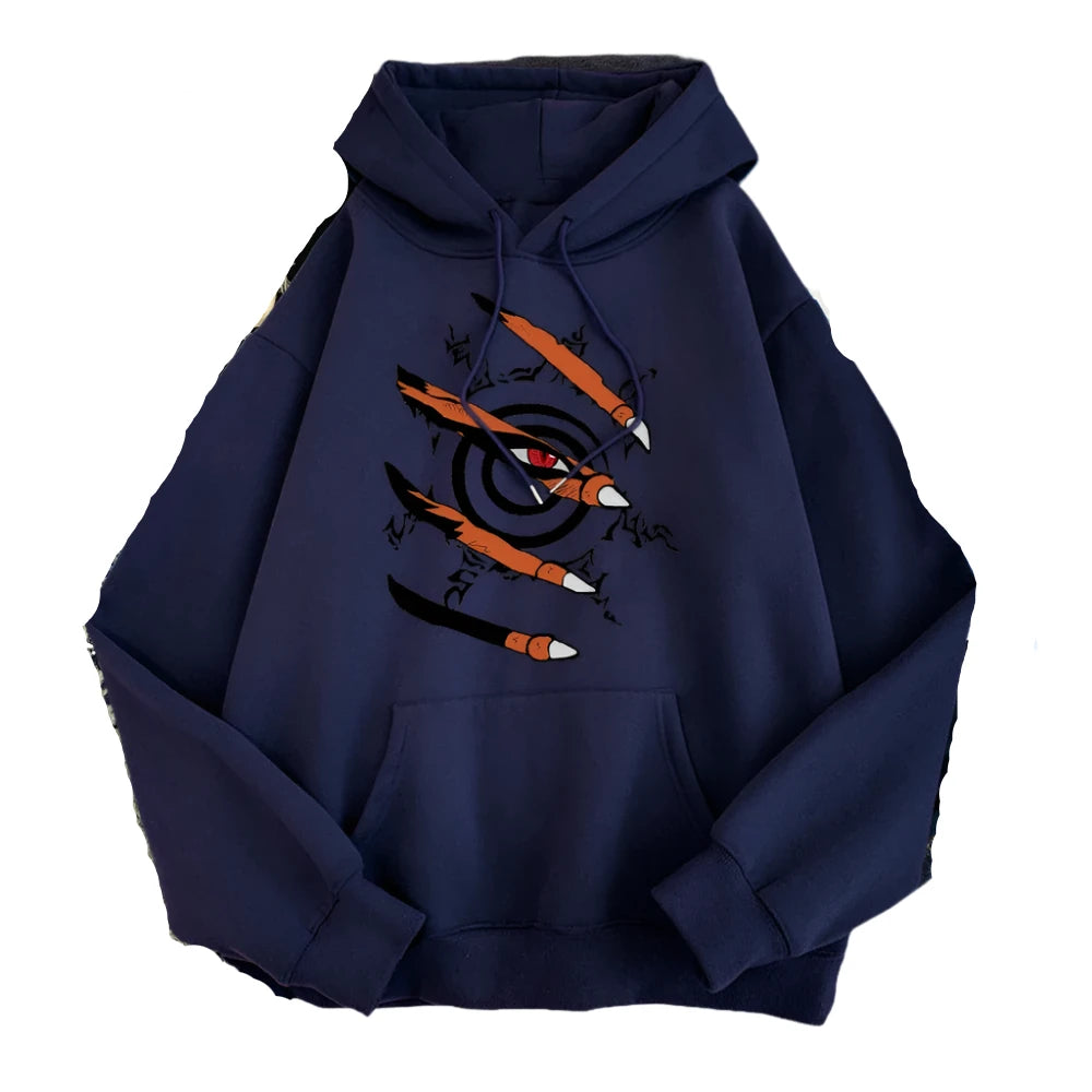 "CAGED BEAST" - Kurama - Naruto Anime Oversized Hoodie | 5 Colors - Alpha Weebs