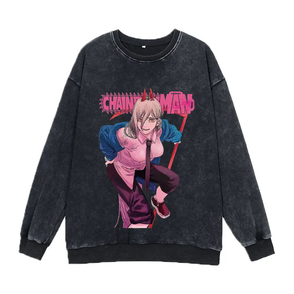 Chainsaw Man Washed Sweatshirt