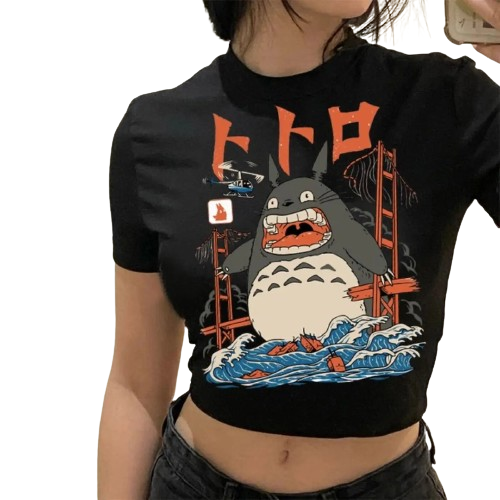 Anime - Streetwear - "DREAMERS" - Studio Ghibli Anime Crop Top | 6 Options - Alpha Weebs